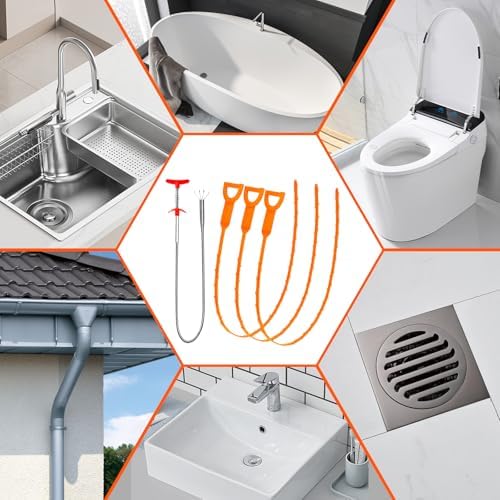 Drain Clog Remover Set for Home Use