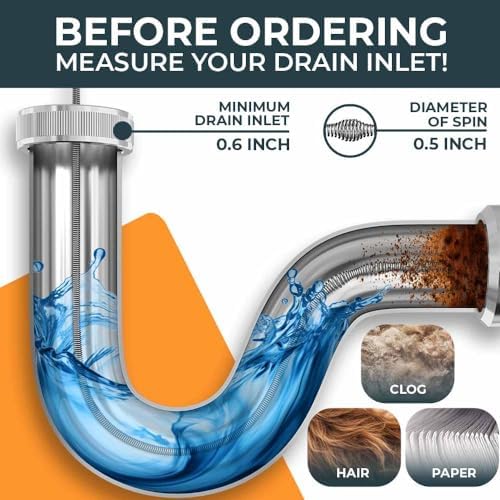 MEISTERFAKTUR Drain Snake 20 50FT in Unblock Your Clogged Sink