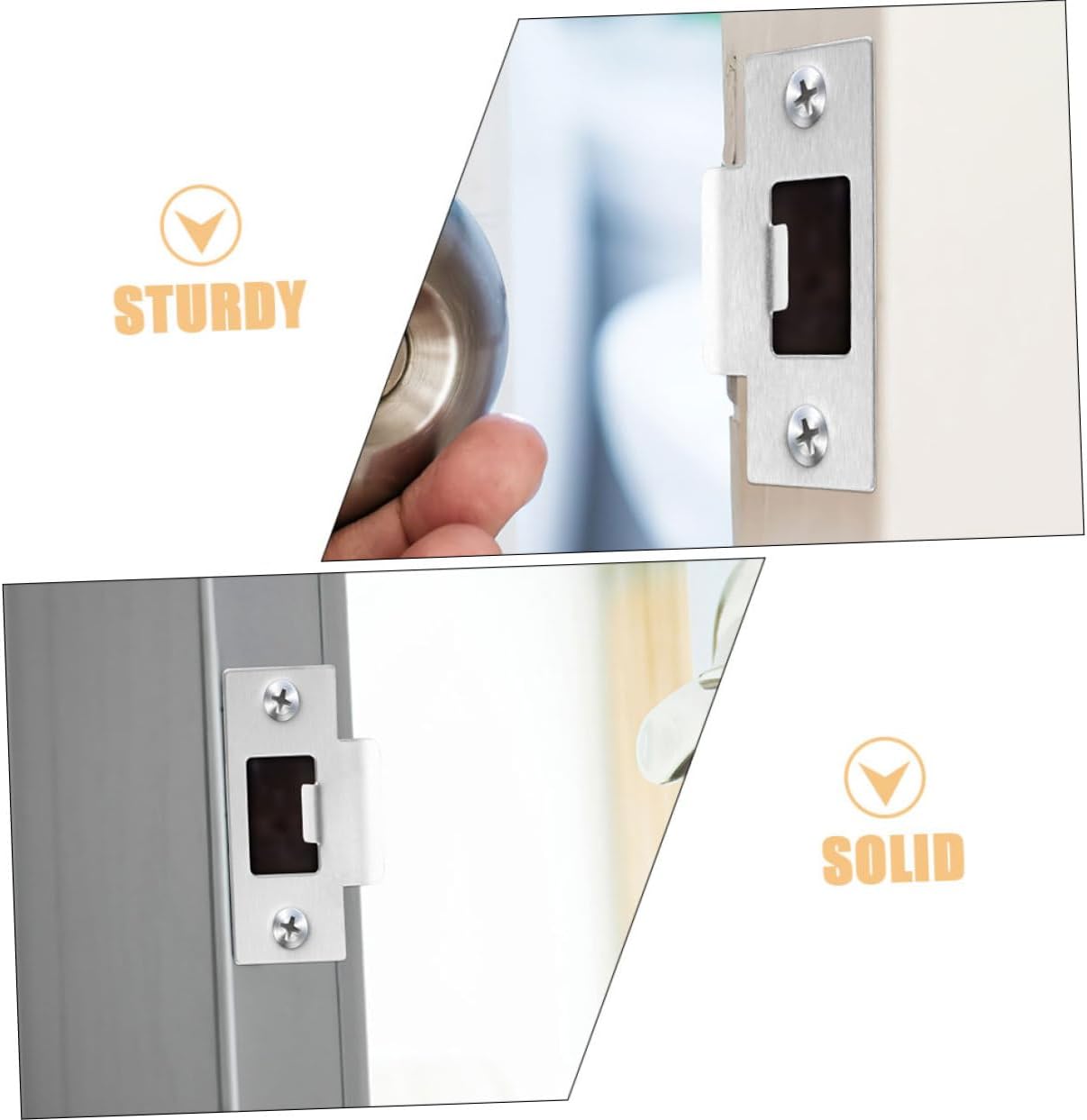 BUTIFULSIC Stainless Steel Door Reinforcement Kit with Sizes 1-58in for Room Garage Locks