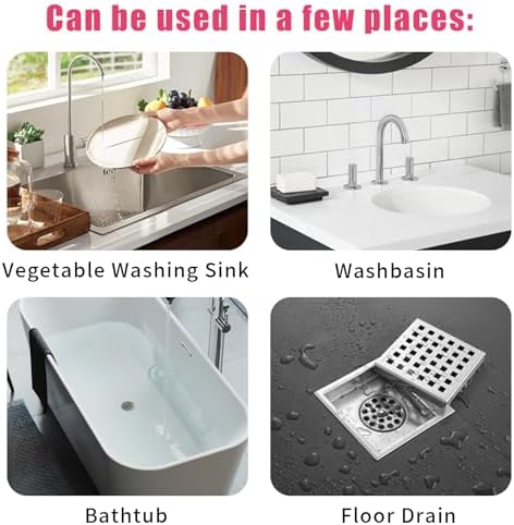 Unloshe Drain Foam Cleaner for Sink Bathroom Drains 2PCS