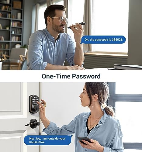 Fingerprint Door Lock - Veise Smart Keypad with Keypaddead bolt Oil Rubbed Bronze