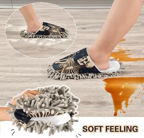 Effortless Clean Cozy Mop Slippers for Home Office Cleaning Tool