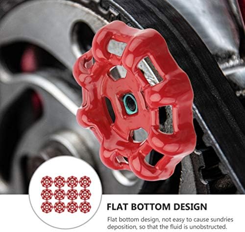 Hemoton Decor 12-Piece Gate Valve Handle Set for Faucets Garden and More