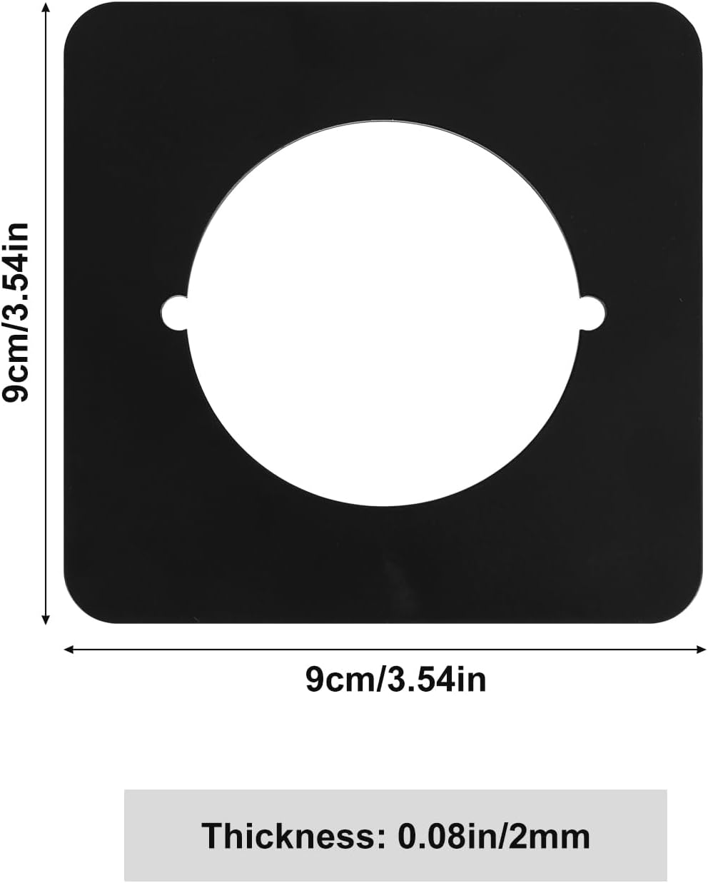 2-Piece Stainless Steel Door Knob Covers for Loose Door Locks