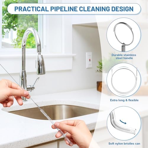 12-Piece Set for Sink Shower and Toilet Drain Cleaning
