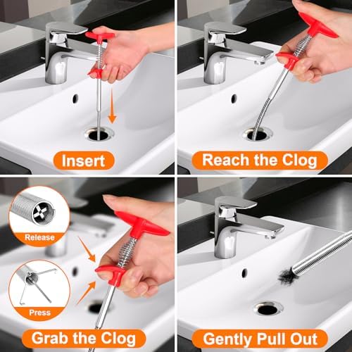Drain Clog Remover Set for Home Use