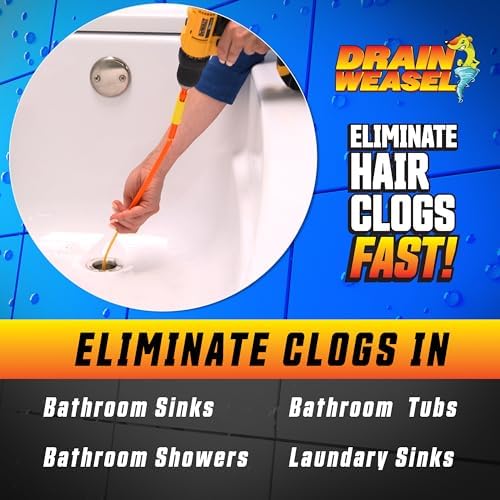 FlexiSnake Drain Weasel MAX Clog Remover Effortlessly Clean Your Sink
