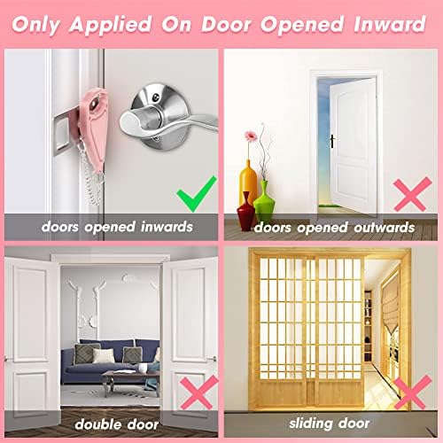 Ace Mining Pink Travel Door Locks for Home Away from Home