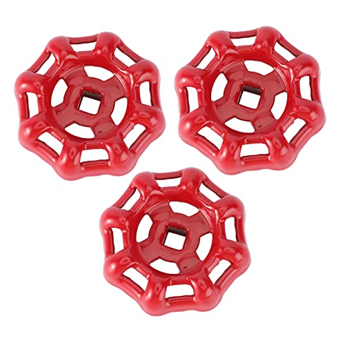 Durable Cast Iron Gate Handles with Red Design
