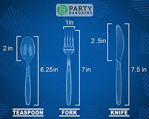 SPASH disposable cutlery set 360 pieces Party Bargains Sapphire design Eco friendly