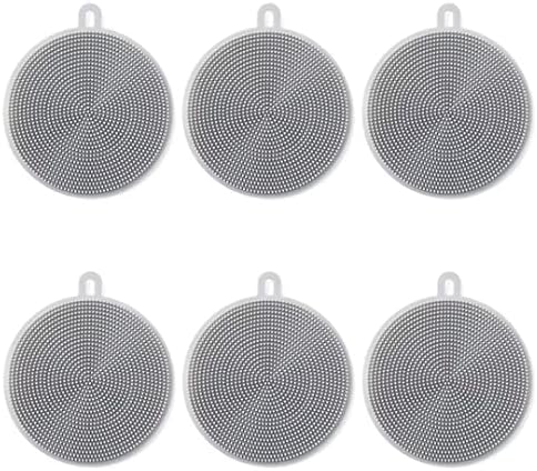 Typutomi 6PCS Silicone Dish Scrubbers