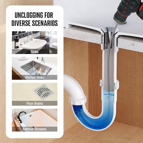 Quickly Unclog Any Pipe with POPULO 120V Auger