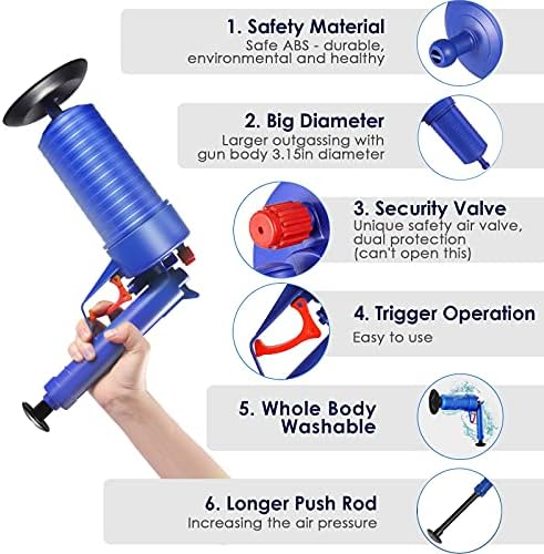Powerful Toilet Plunger with High Pressure for Efficient Drainage