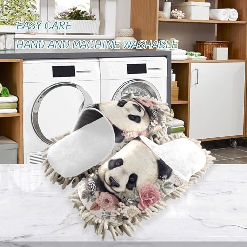 Running Bear Mop Slippers for a Spotless Home