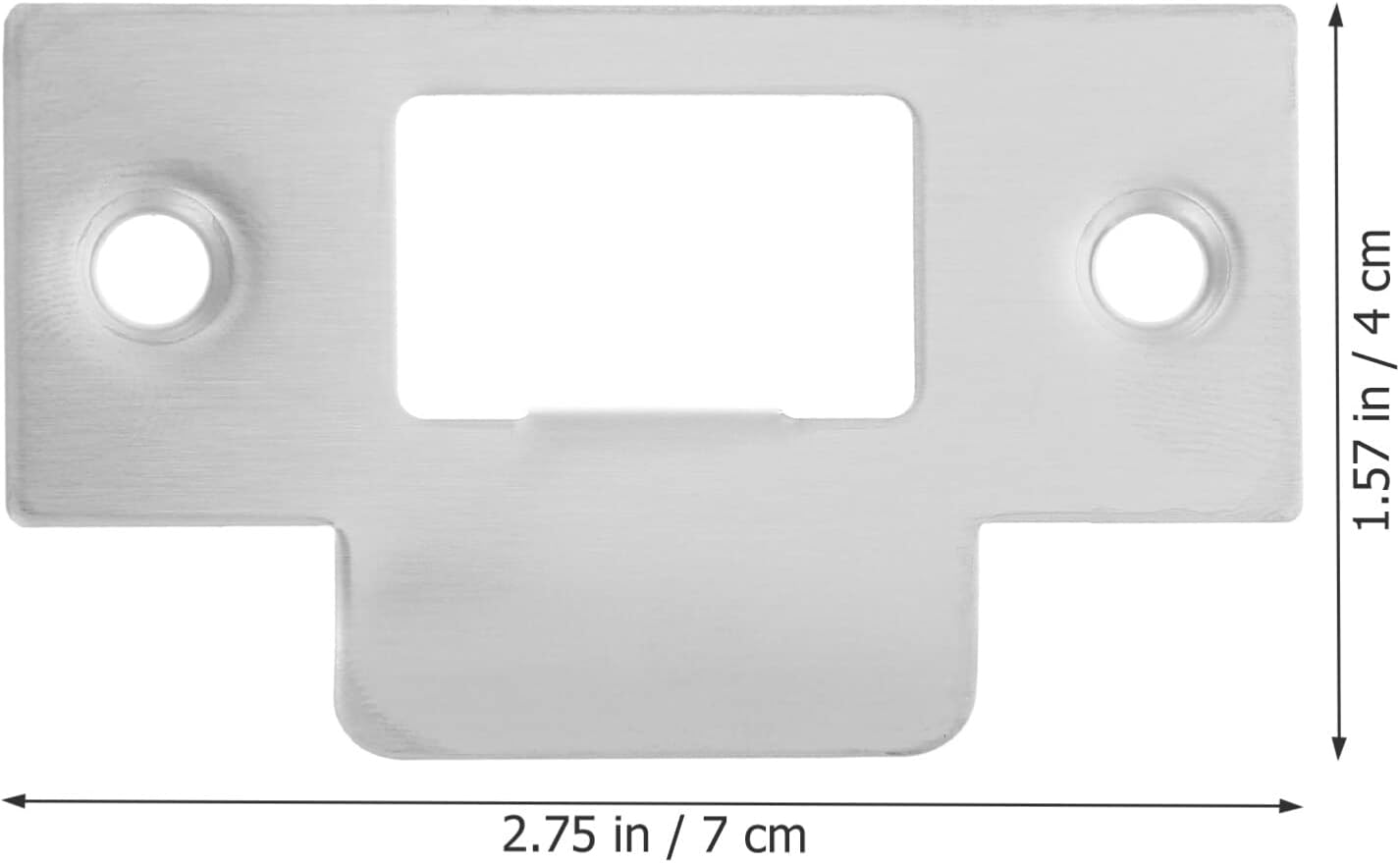 4pc Stainless Steel Deadbolt Strike Plate Door Hole Filler for Interior Doors