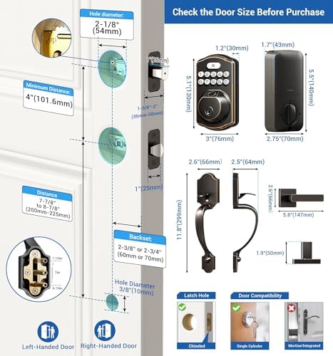 Fingerprint Keyless Entry Door Lock Set