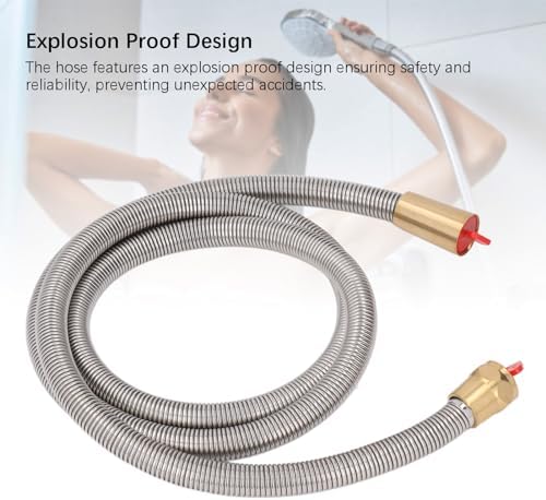 Restokii Stainless Steel Shower Extension Hose for Home Use Reliable and Durable