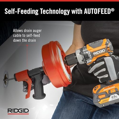 Ridgid 57043 POWER SPIN Efficiently Cleans Drains