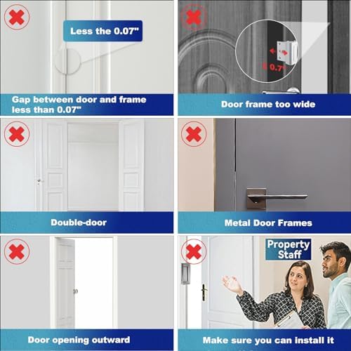AceMining Door Reinforcement Lock 800lbs Child Proof Security