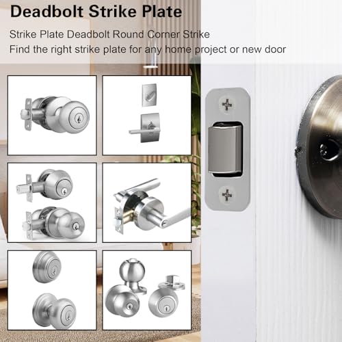 3-Piece Stainless Steel Door Strike Plate Spacer