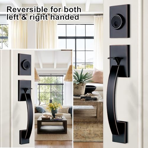 TMC Double Door Handle Set in Venetian Aged Bronze
