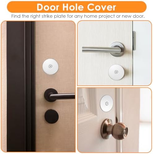 Sturdy Door Hole Cover Plate for Home Security