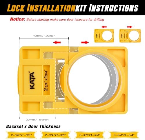 KATA Bi-Metal Door Lock Installation Kit