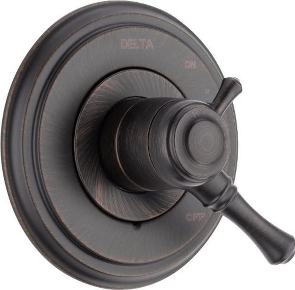 Delta Faucet Cassidy 17 Series Dual-Function Shower Handle Valve Trim Kit Venetian Bronze T17097-RB Valve Not Included