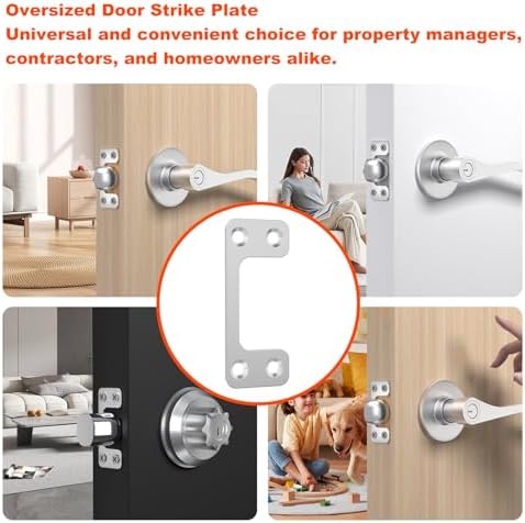 Oversized Deadbolt Strike Plate 1125 x 275 inches - Durable Replacement for Exterior Doors