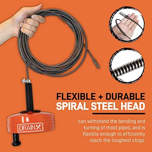 DrainX Drain Auger Pro - Effortlessly Unclog Your Plumbing Systems