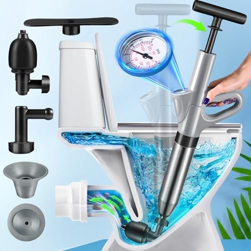 High-Pressure Toilet Plunger for Clogs