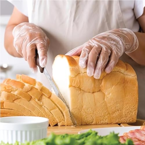 Industrial Grade Vinyl Gloves Large 100-Count Powder-Free Non-LaTeX Food Safe