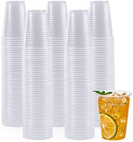 Sturdy 500-Pack of 5 oz Clear Plastic Cups for Party Daily Use