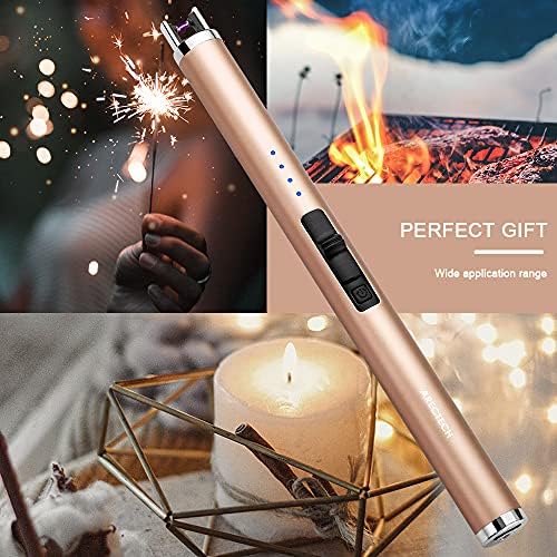 ARECTECH Rechargeable Electric Candle Lighter for Outdoor Use