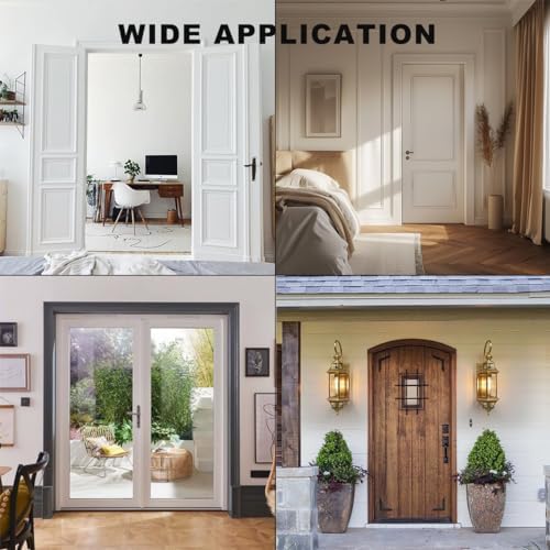 12-Piece Set of Ultra-Sturdy Stainless Steel Door Hinges for Smooth Motion Long-Lasting Durability