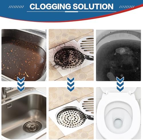 Drain Clog Remover 18-Pack Set - Fast-Acting Safe and Effective Cleaners