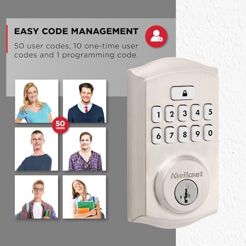 Kwikset SmartCode 260 Keyless Entry Door Lock System - SATIN Nickel Traditional