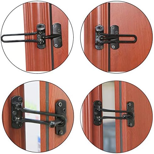 SAISN Door Reforcer Lock Latch with 100-Pound Resistance for Home Security