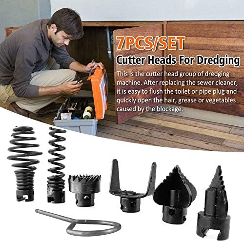 7-Piece Pipe Dredge Cutter Heads Set