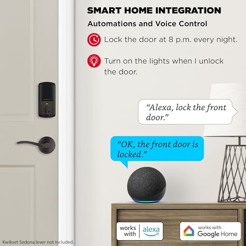 Smart Lock with Wi-Fi Keyless Entry Geofence
