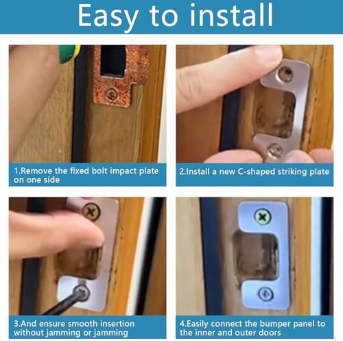 Fawnovey Adjustable Strike Plate for Exterior Doors