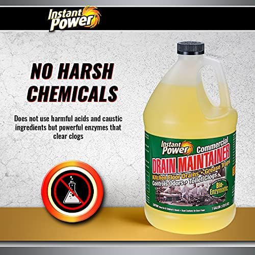 Instant Power Commercial Drain Maintainer Liquid Enzyme Clog Remover
