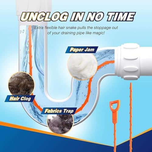 Drain Clog Remover Set for Home Use