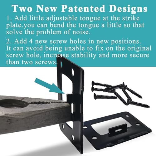 2-14 by 1-34 Door Latch Restoner with Adjustable Design