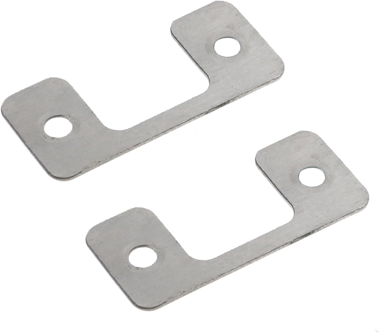10 Pcs Adjustable Door Strike Plate Silver Metal Striker for Exterior Doors