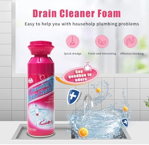 Unloshe Drain Foam Cleaner for Sink Bathroom Drains 2PCS