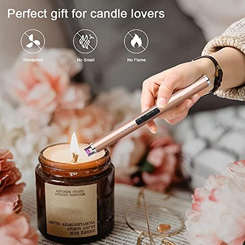 ARECTECH Rechargeable Electric Candle Lighter for Outdoor Use