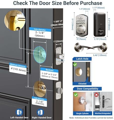 Fingerprint Door Lock with 4-in-1 Unlock