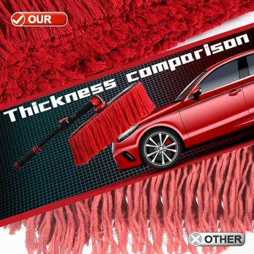 RIDE KINGS 2-in-1 Car Wash Brush Duster with Storage Bag