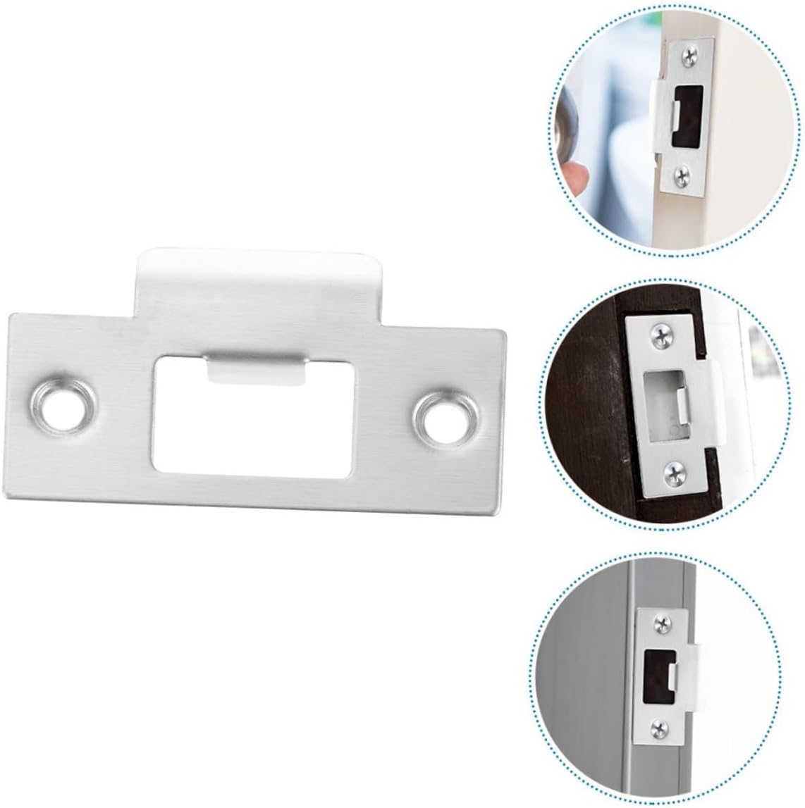 BUTIFULSIC Stainless Steel Door Reinforcement Kit with Sizes 1-58in for Room Garage Locks